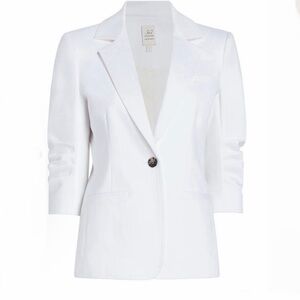 Cinq à Sept Khloe White Denim Blazer